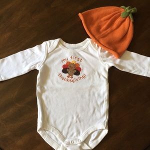 Baby’s First Thanksgiving Gymboree Outfit 0-3